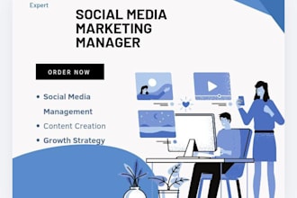 be your social media manager and social media expert