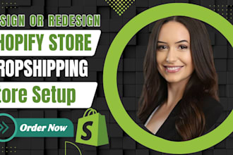 build, redesign shopify store websites, design dropshipping seo ecommence store