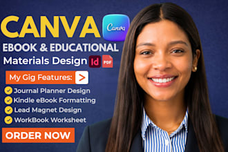 do canva ebook design workbook worksheet journal textbook pdf lead magnet design
