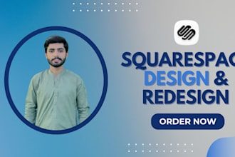 create modern responsive squarespace website