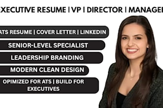 write executive resume, ats resume and resume writing with cover letter