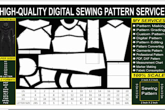 make professional sewing patterns for fashion design