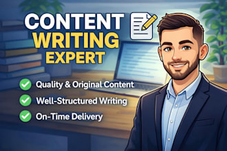write high quality content for you