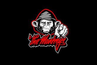 create a high end monkeys music producer logo