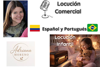 record a bilingual spanish portuguese voice over