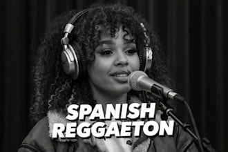 write and sing spanish reggaeton or latin pop bachata, bolero, ranchera vocals