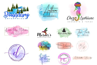 design or redesign a shabby chic, vintage, watercolor, farmhouse logo