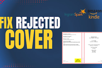 fix rejected book cover for amazon KDP and ingramspark