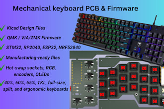 design custom mechanical keyboard pcbs and program firmware