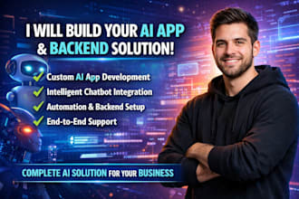 build and complete your rork ai app with backend, chatbot, automation