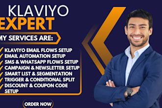 be klaviyo email marketing expert flows, campaigns, sms and whatsapp automation
