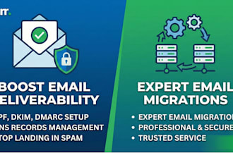 fix spf, dkim, dmarc, mx and dns record or migrate emails