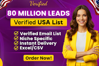 build USA email list verified b2b leads for email marketing