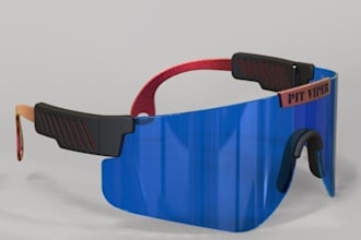 create professional 3d sunglasses for branding and marketing
