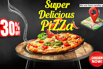 design food banners and restaurant promotional ads