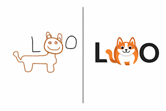 do sketch design to professional logo