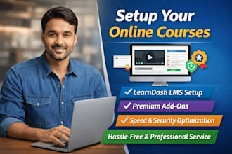 install and setup learndash lms with premium addons on your wordpress website