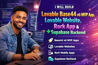 build lovable base44 v0 mvp app lovable website rork app supabase backend kimi