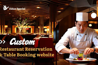 develop restaurant reservation and table booking website