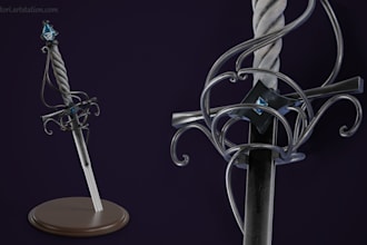 model and texture a realistic weapon or prop for your game
