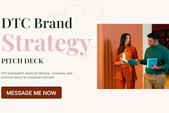create dtc brand pitch deck premium investor brand strategy lifestyle pitch deck