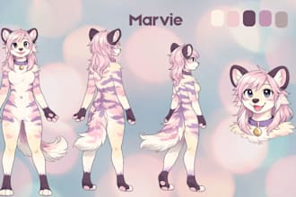 draw furry reference sheet anthro furry ref sheet oc character reference sheet