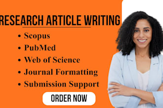 write and format research articles for scopus, pubmed or web of science journals