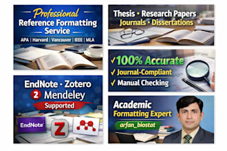 format references and citations for thesis, research paper