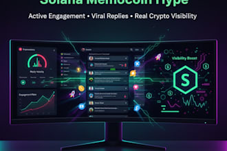 fast reply to boost solana memecoin hype promote crypto to active engagements