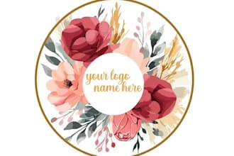 do wonderful floral, garden, botanical, flower shop, female, pink logo design