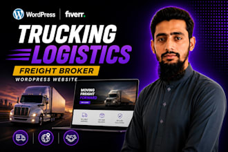 build trucking logistics freight broker wordpress website