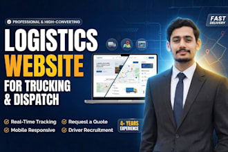 design trucking, logistics, dispatch, freight broker wordpress website