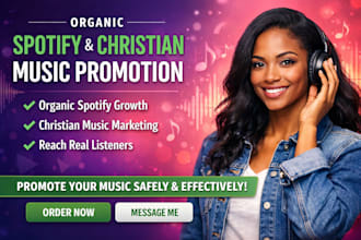 do organic spotify music promotion music christian promotion