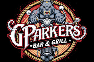 design a custom motorcycle, biker, or racing logo
