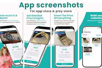 do high conversion screenshots for the app store and google play store