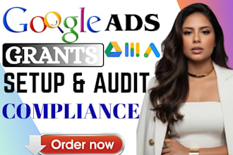 set up google ads grant compliance audit for nonprofit 501c3