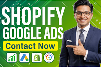 set up and manage shopify google ads PPC, pmax campaigns and adwords PPC