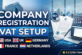 do company, vat for US, france, netherlands, UK and germany