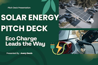 build a pitch deck for waste recycling startup solar energy and green tech