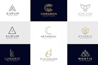 design modern minimalist luxury fashion, boutique clothing logo for you
