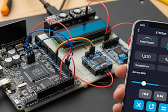 build stm32 embedded hardware with mobile app control