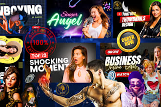 design youtube thumbnail high quality