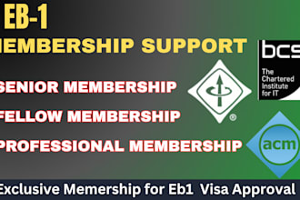 secure ieee, acm, iet, bcs senior or fellow membership for eb1, eb1a, niw visa
