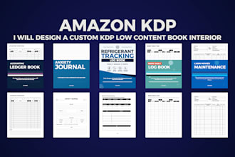 design a custom KDP low content book interior