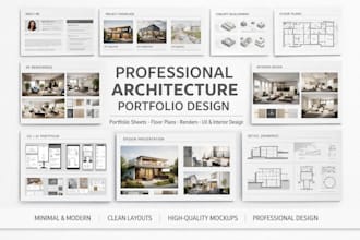 design architecture portfolio website ui ux canva wix portfolio resume 3d design
