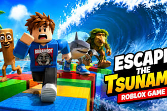 create escape tsunami for brainrots, escape the tsunami, roblox game development