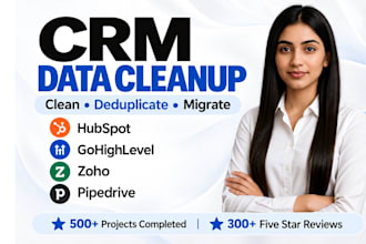 clean, deduplicate, and migrate your CRM database