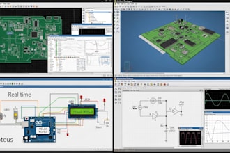 design schematic pcb and simulate circuits using kicad altium, proteus, multisim