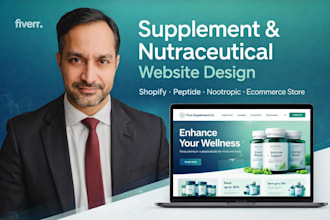 build nutraceutical, health supplement or nootropic store ecommerce website