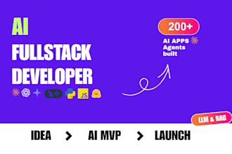 be your full stack developer for ai apps, saas, ai software developer